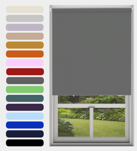 Thermal blackout roller blinds - blackout,