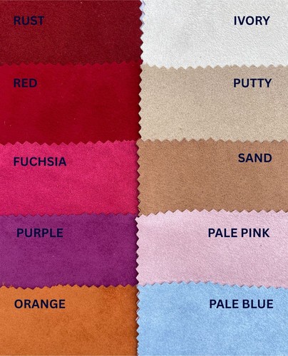 New faux suede - 100%, polyester