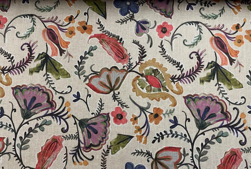 Anya vintage floral linen - ,