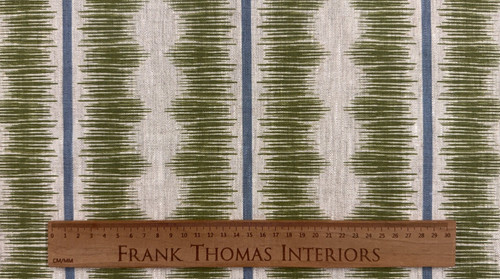 Linen fabric badminton stripe - fabric,