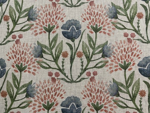 Country fire clover fabric - country,