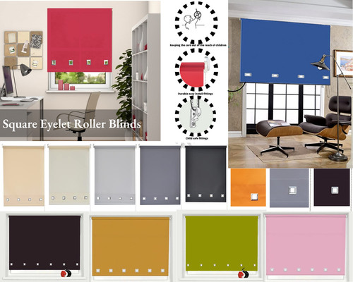 Square eyelet roller blinds - eyelet,