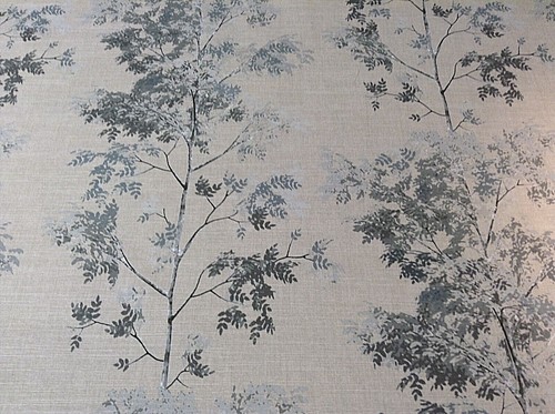 Rain forest cotton fabric grey - rain,