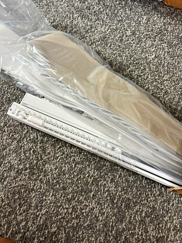 Oatmeal fabric vertical blinds - oatmeal,