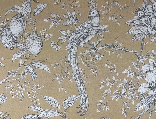 Sudbury yellow toile birds - yellow,